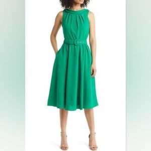 Summer crepe tweed dress